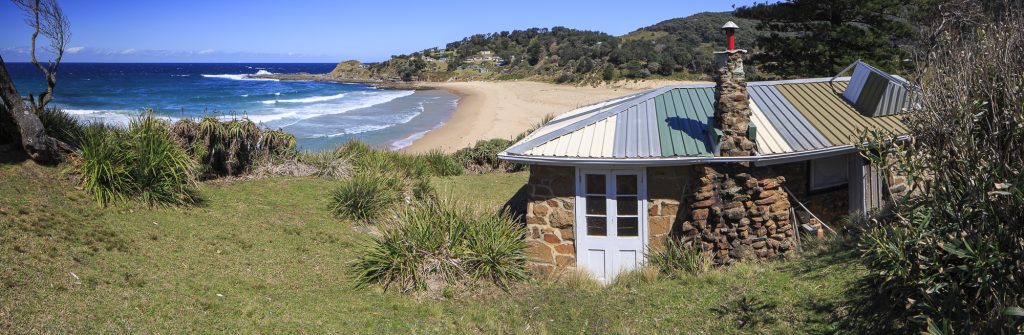 Beach shack at NSW's Royal National Park